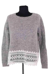 Pull Sézane Gris en Laine, taille S - Seconde Main