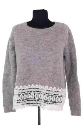Pull Sézane Gris en Laine, taille S - Seconde Main