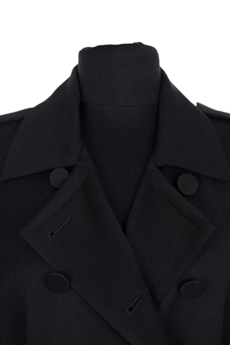 Trench-coat Pallas Noir en Synthétique