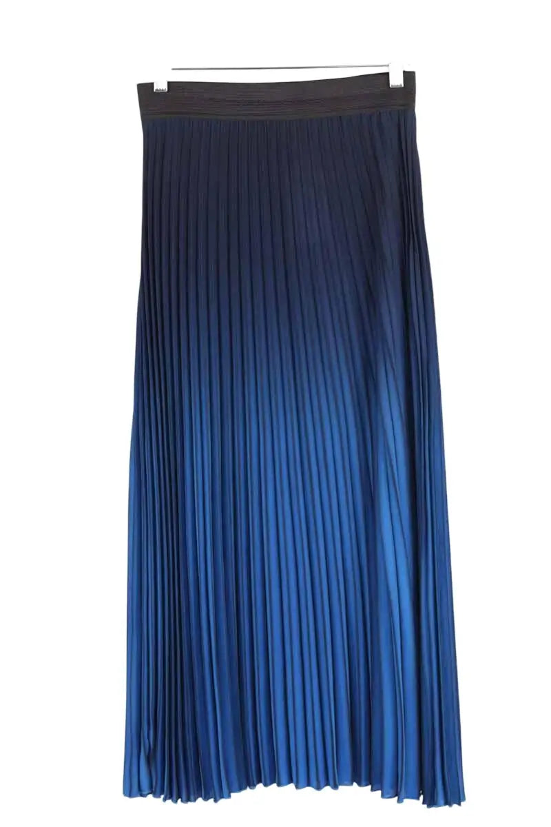 Jupe Maje Bleu en Synthétique, taille S - Seconde Main