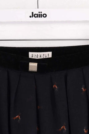 Jupe Claudie Pierlot Marine en Synthétique