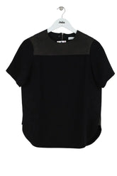 Top Sandro Noir en Cuir, taille S - Seconde Main