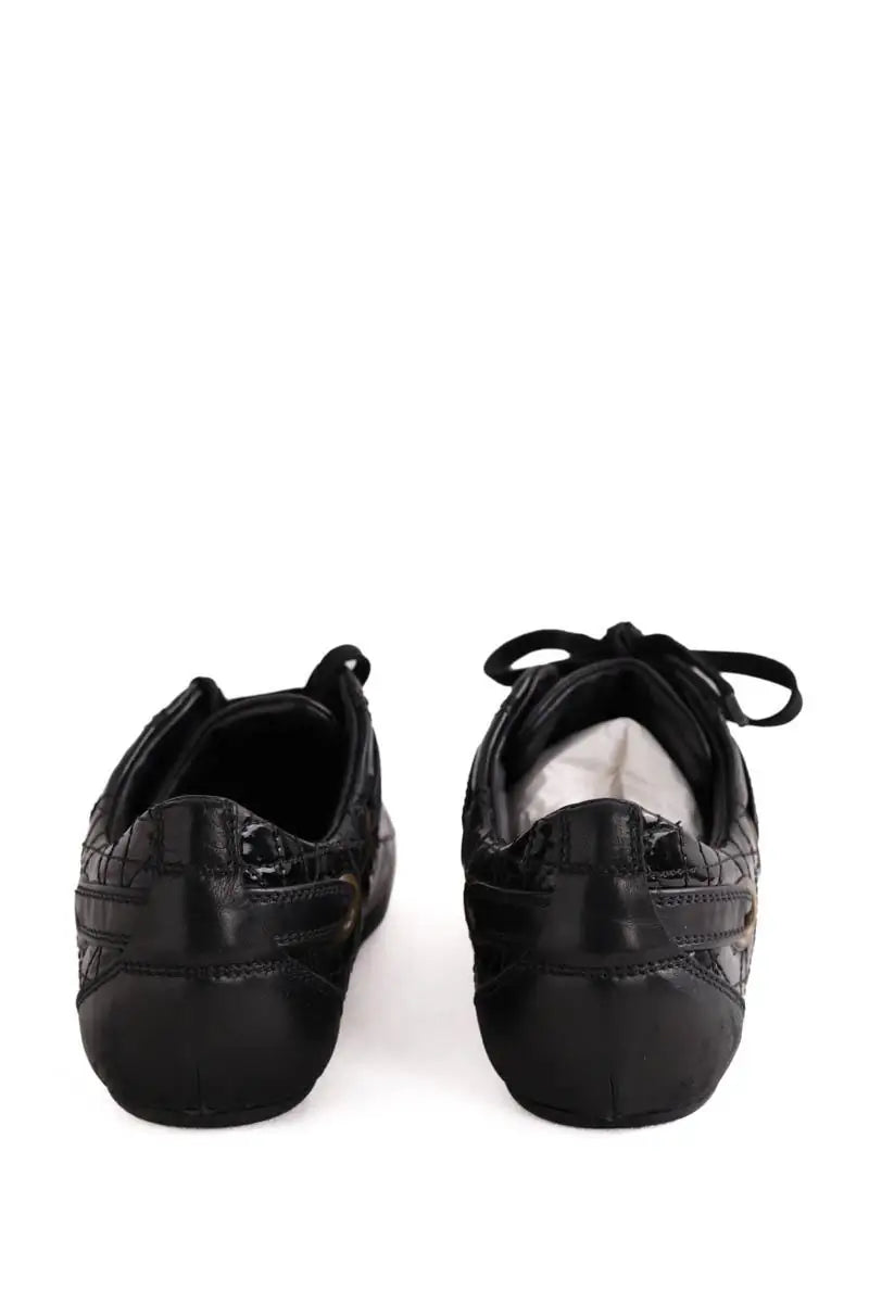Baskets Dior Noir en Cuir verni