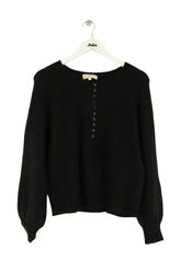 Pull Sézane Noir en Laine, taille L - Seconde Main