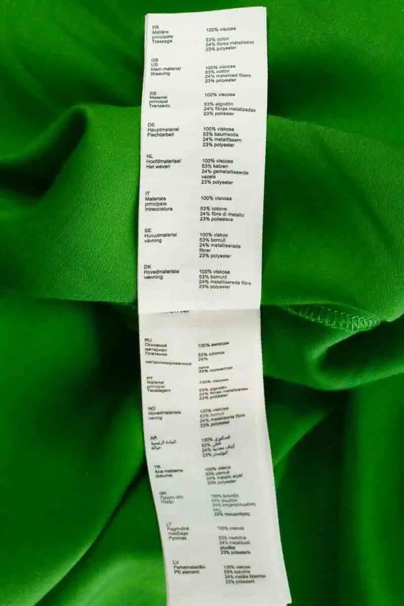 Robe Maje Vert en Viscose