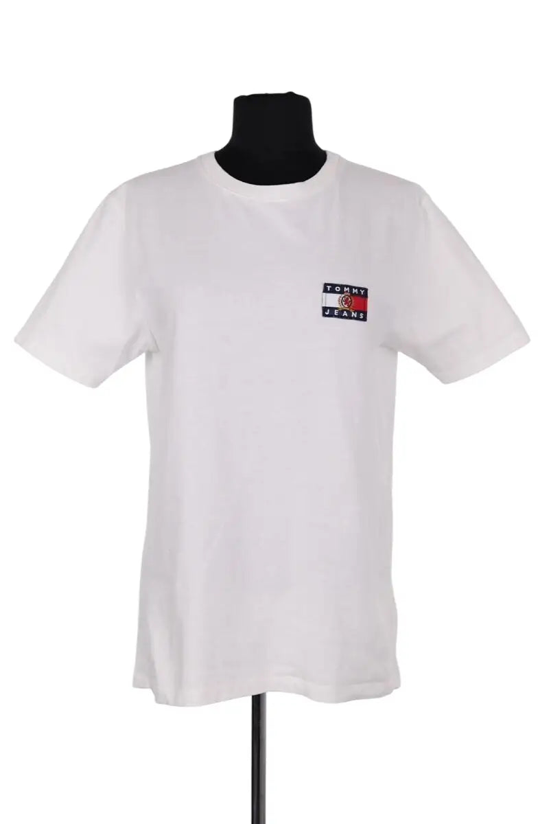 T-shirt Tommy Hilfiger Blanc en Coton, taille XS - Seconde Main