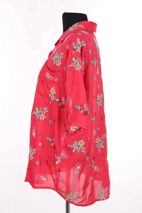 Chemise Antik Batik Rouge en Viscose