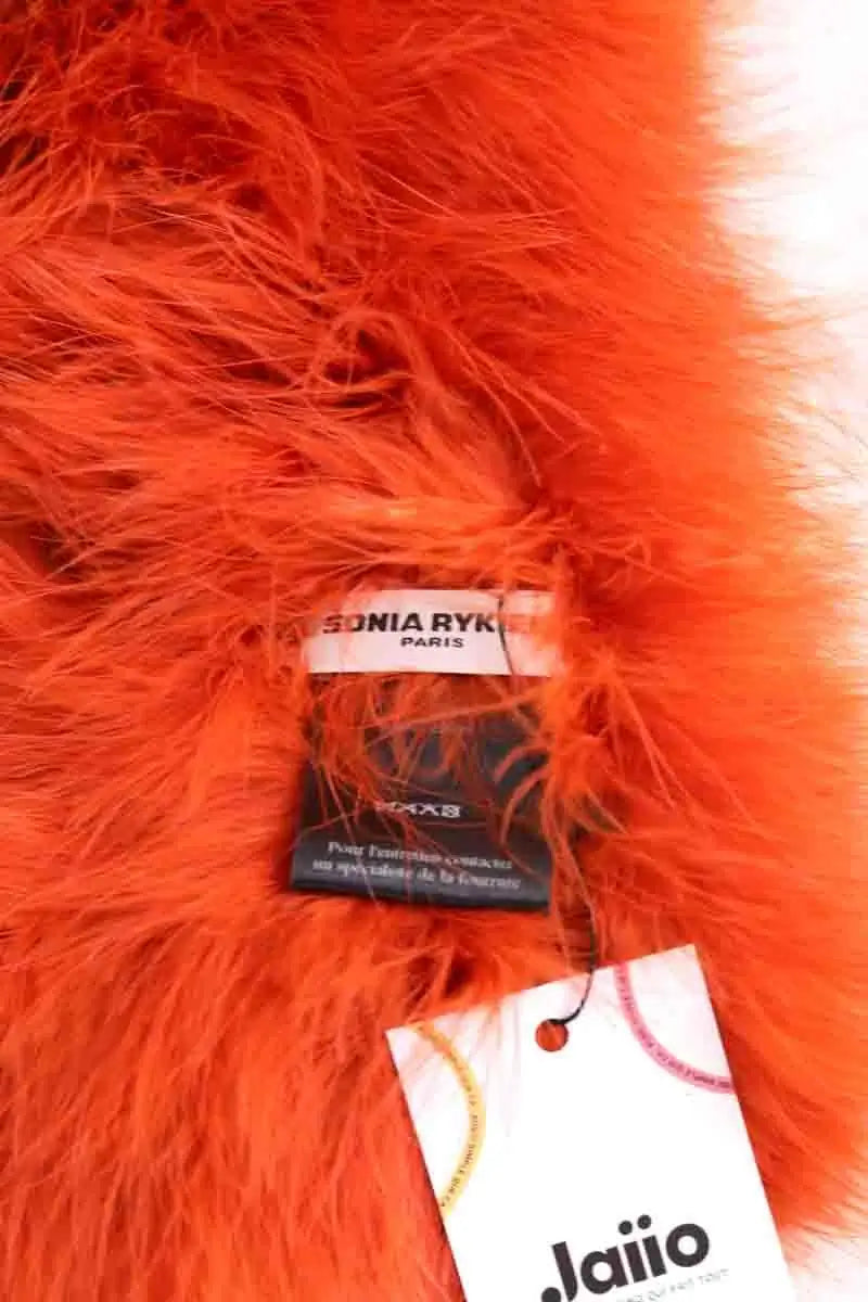 Écharpe Sonia Rykiel Orange en Fourrure