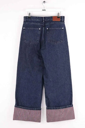 Jean large Balzac Marine en Coton