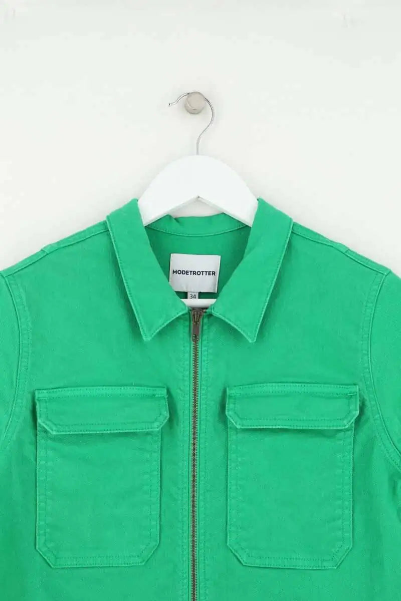 Combishort Modetrotter Vert en Coton