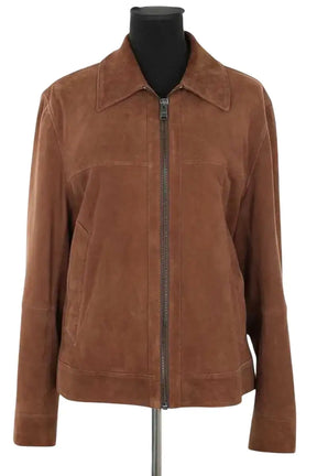 Blouson Boss Marron en Daim, taille M - Seconde Main