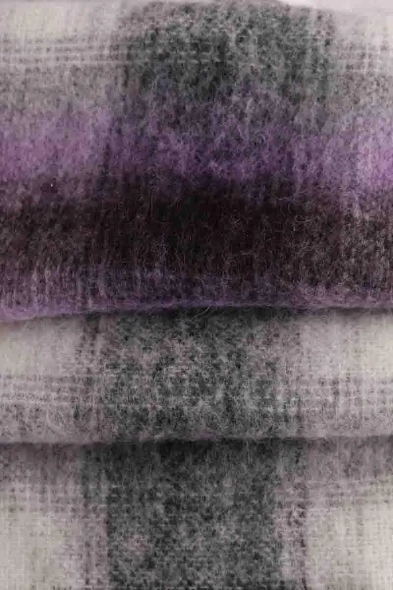 Écharpe Maje Violet en Laine
