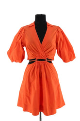 Robe Jonathan Simkhai Orange en Coton, taille XS - Seconde Main