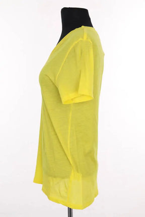 T-shirt From Future Jaune en Coton