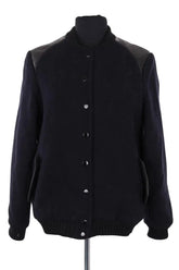 Veste Sandro Noir en Laine, taille M - Seconde Main