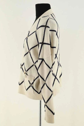 Cardigan Maje Blanc en Synthétique