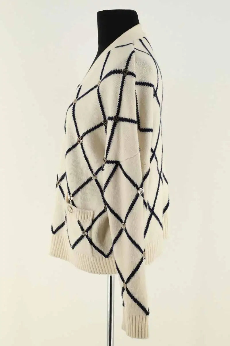 Cardigan Maje Blanc en Synthétique