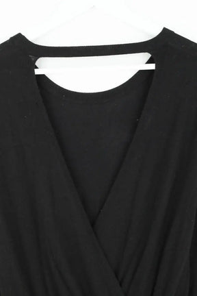 Robe Maje Noir en Viscose