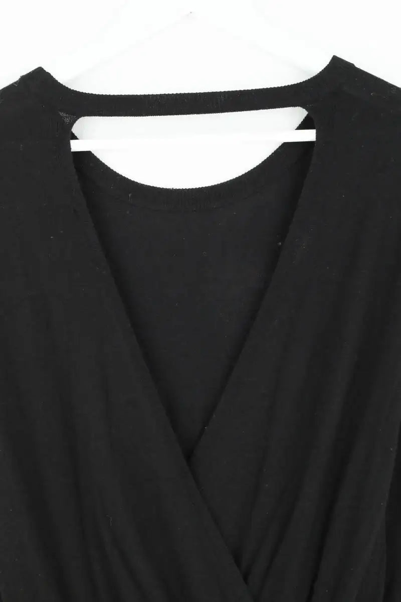 Robe Maje Noir en Viscose