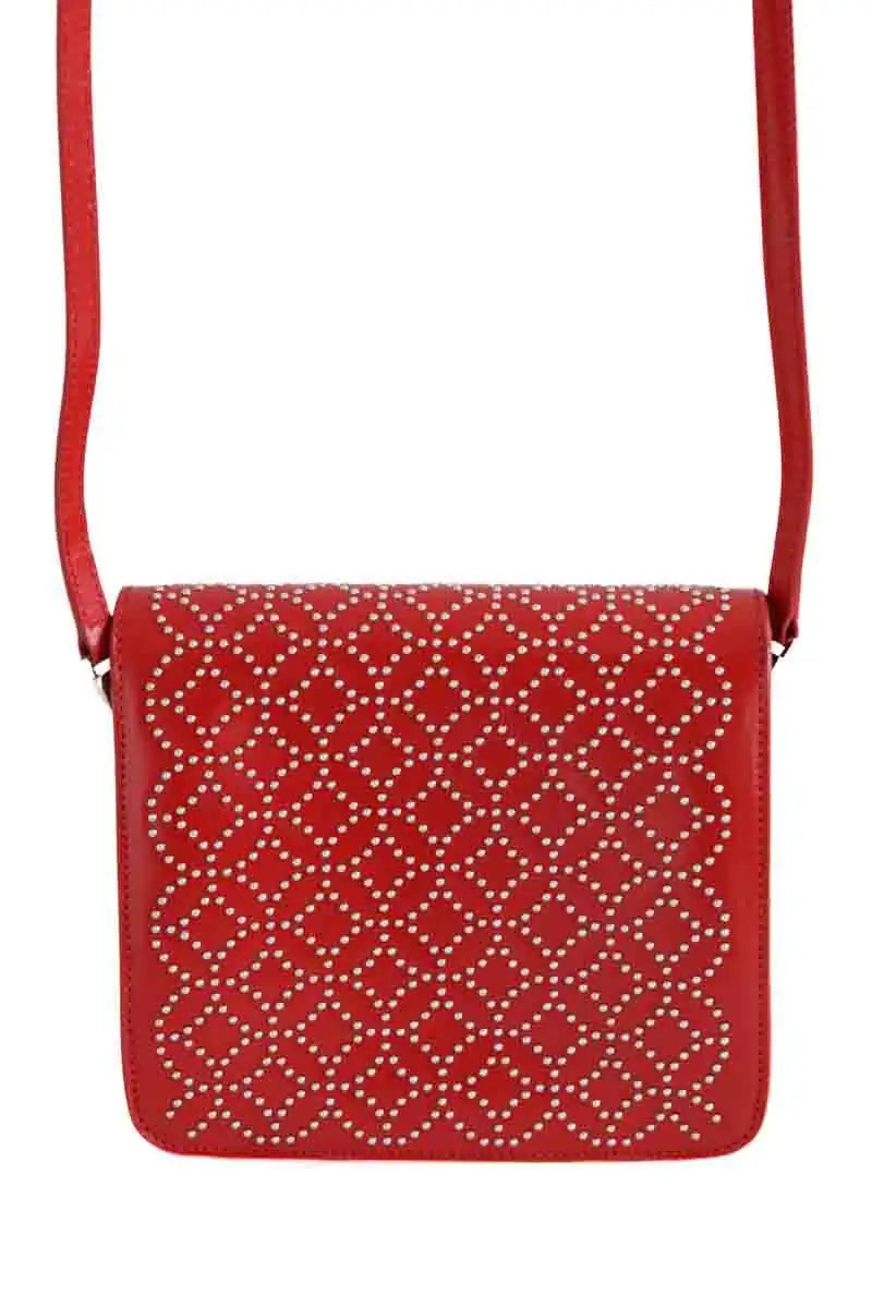 Sac à bandoulière Alaïa Arabesque Rouge en Cuir