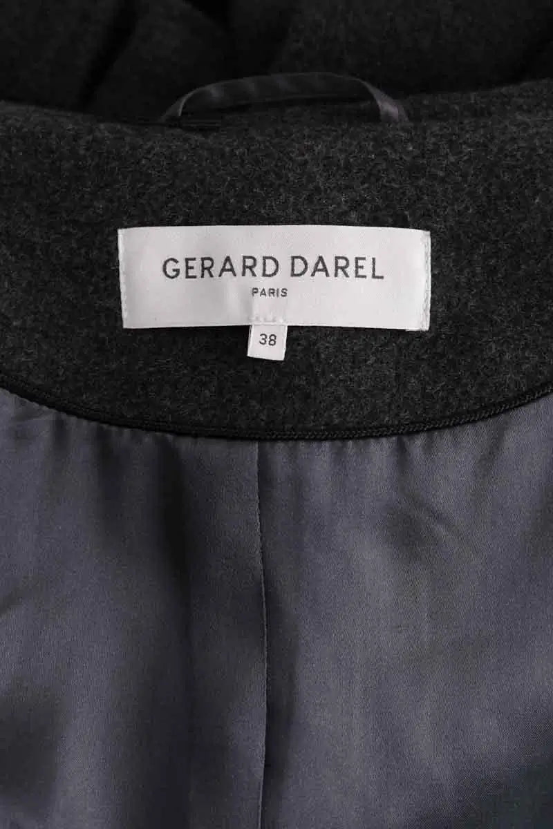 Manteau Gerard Darel Gris en Laine