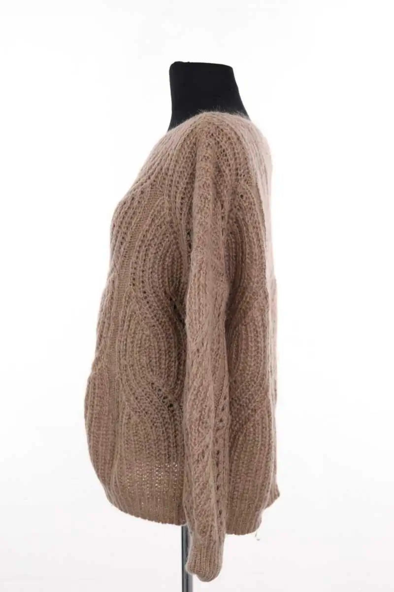 Pull Sézane Camel en Synthétique