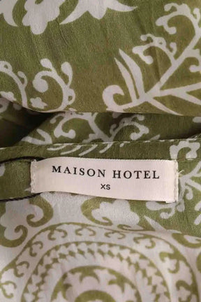 Robe Maison Hotel Vert en Viscose