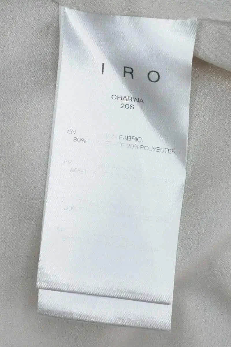 Blouse Iro Charina Ecru en Synthétique