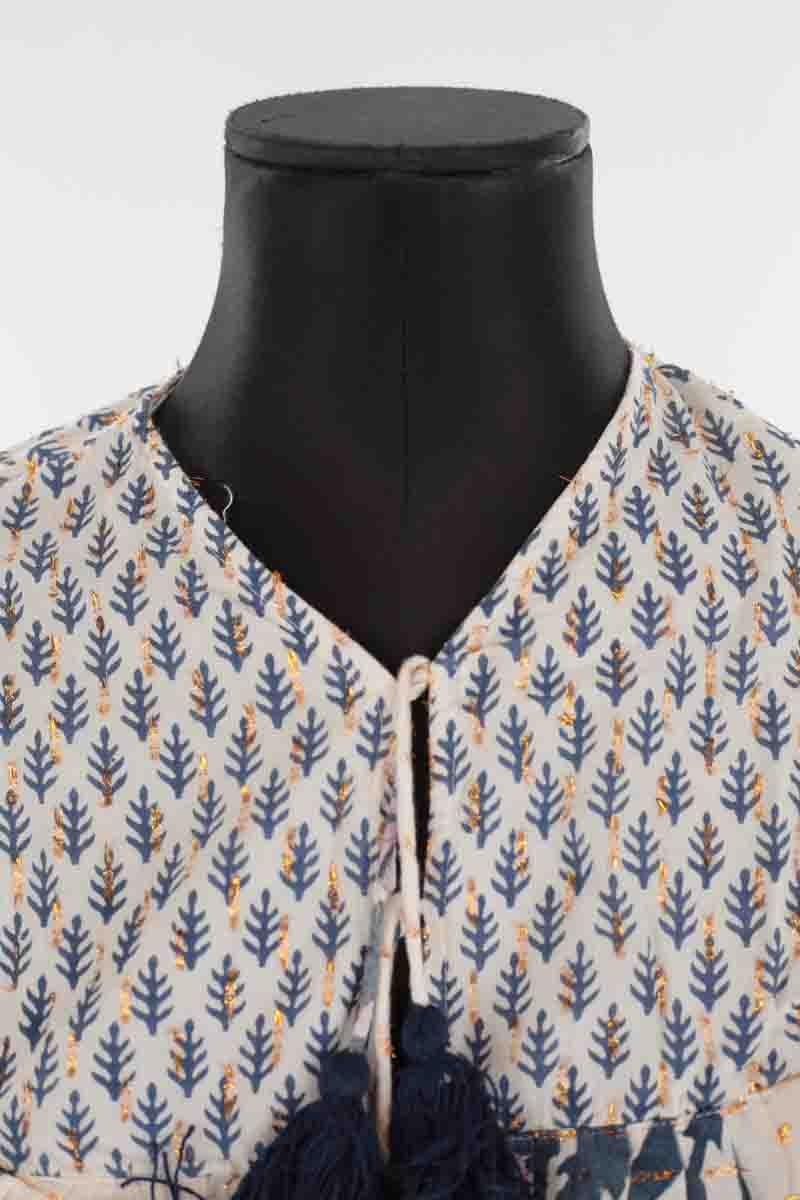 Blouses SZ Blockprints  Blanc