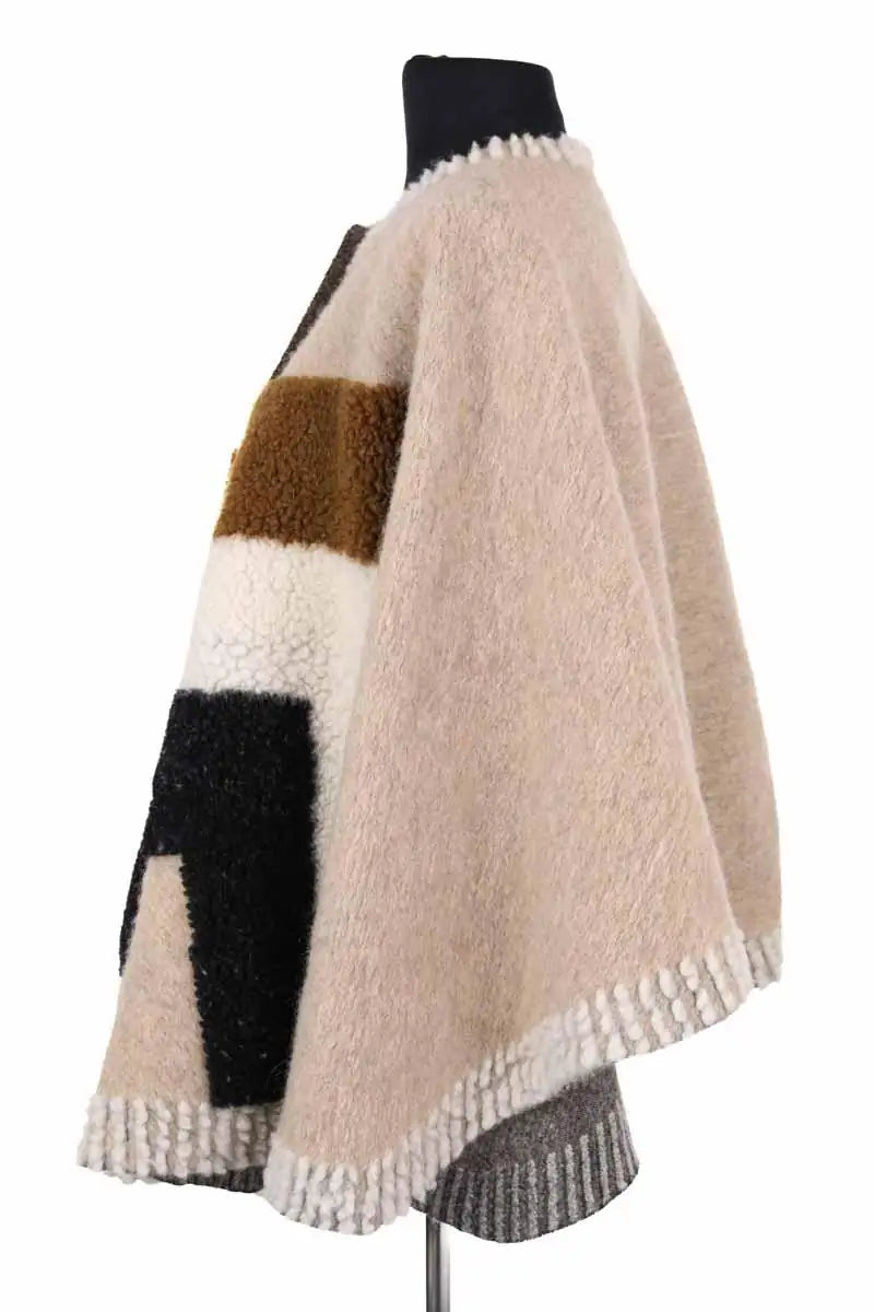 Manteau Maje Multicolore en Laine
