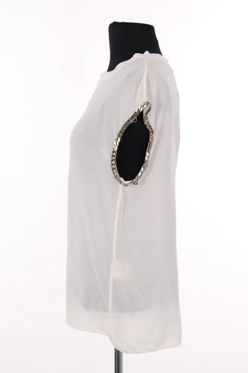Blouse Sandro Ecru en Synthétique