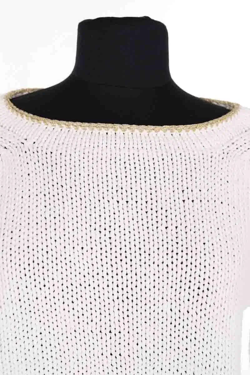 Pull Sonia Rykiel Blanc en Coton
