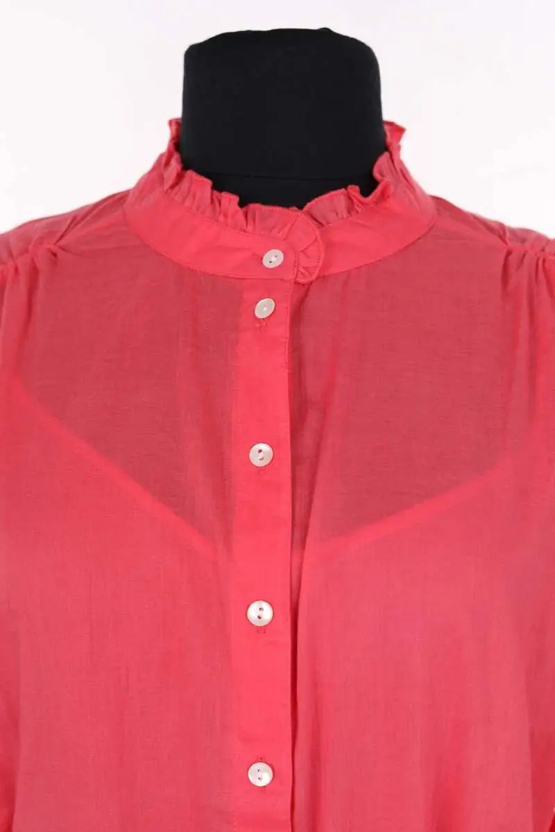 Robe Antik Batik Rouge en Synthétique