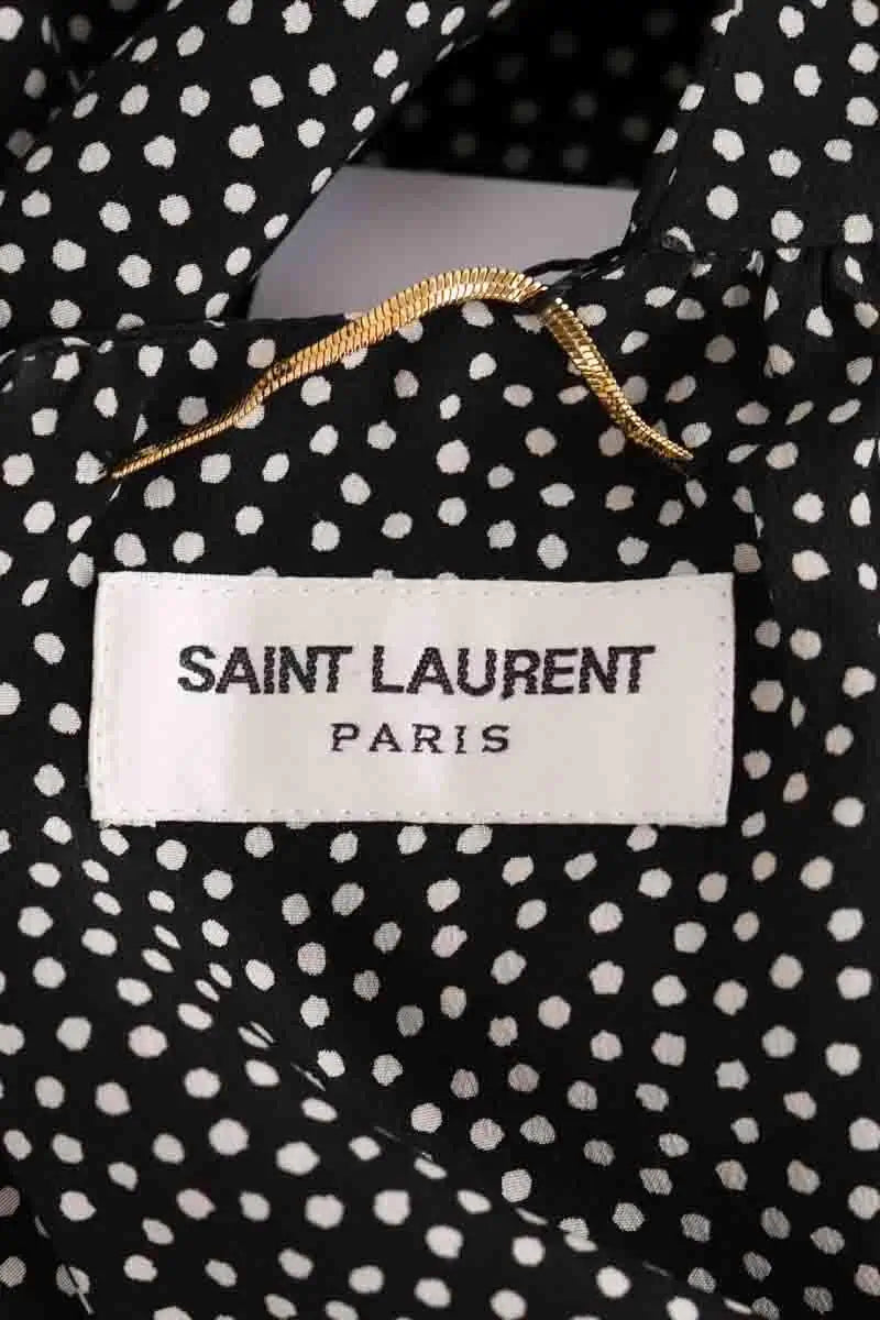 Robe Saint Laurent Noir en Soie