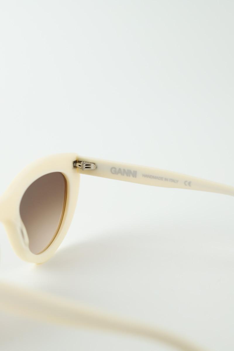 Lunettes de soleil Ganni  Blanc