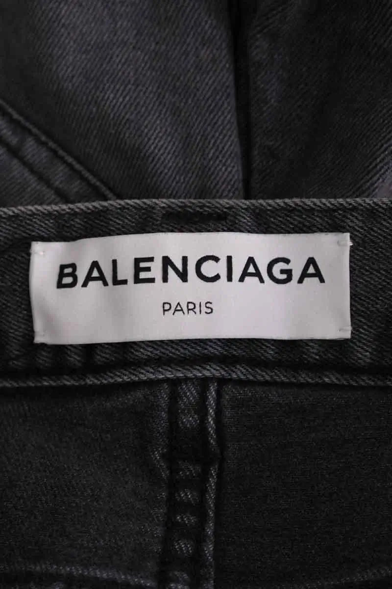 Jean slim Balenciaga Anthracite en Coton