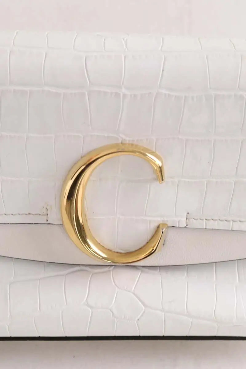 Sac à main Chloé Chloe C Blanc en Cuir