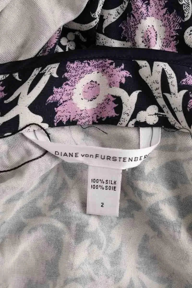 Robe Diane Von Furstenberg Rose en Soie