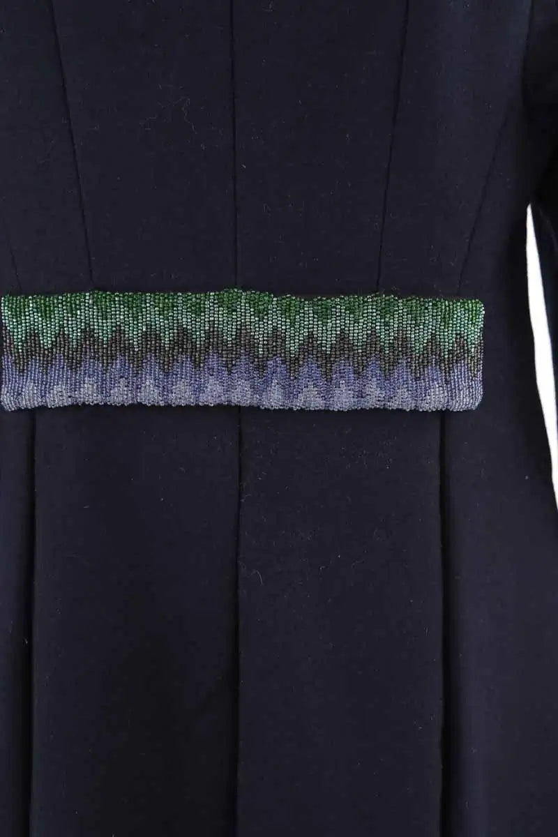Manteau Manoush Marine en Laine