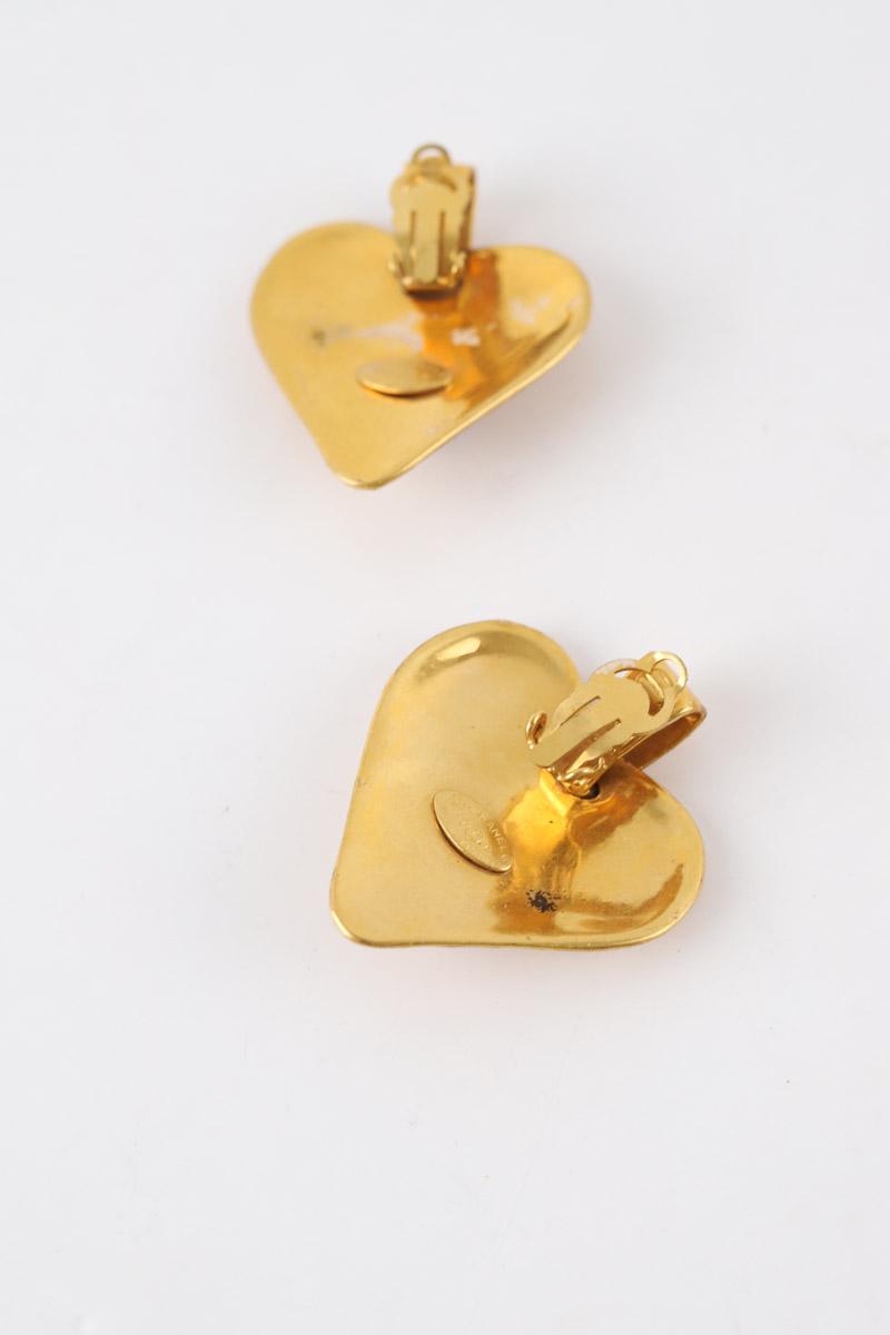 Boucles d'oreilles clips Chanel  Doré