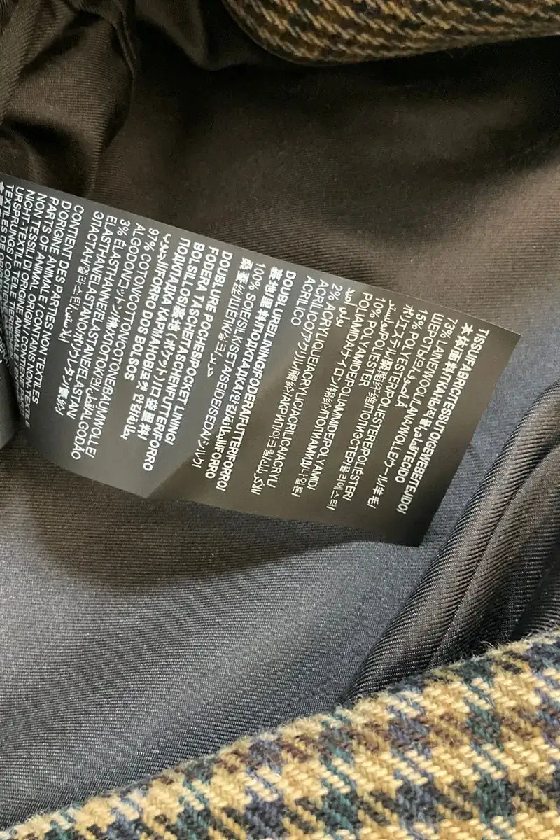 double boutonnage veste Saint Laurent Marron en Laine