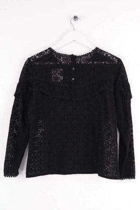 Blouse Sézane Noir en Coton
