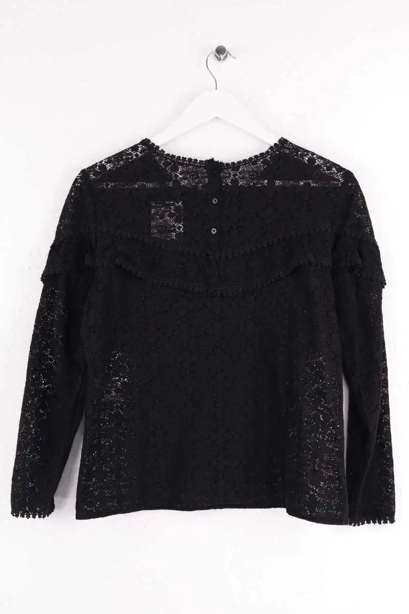 Blouse Sézane Noir en Coton