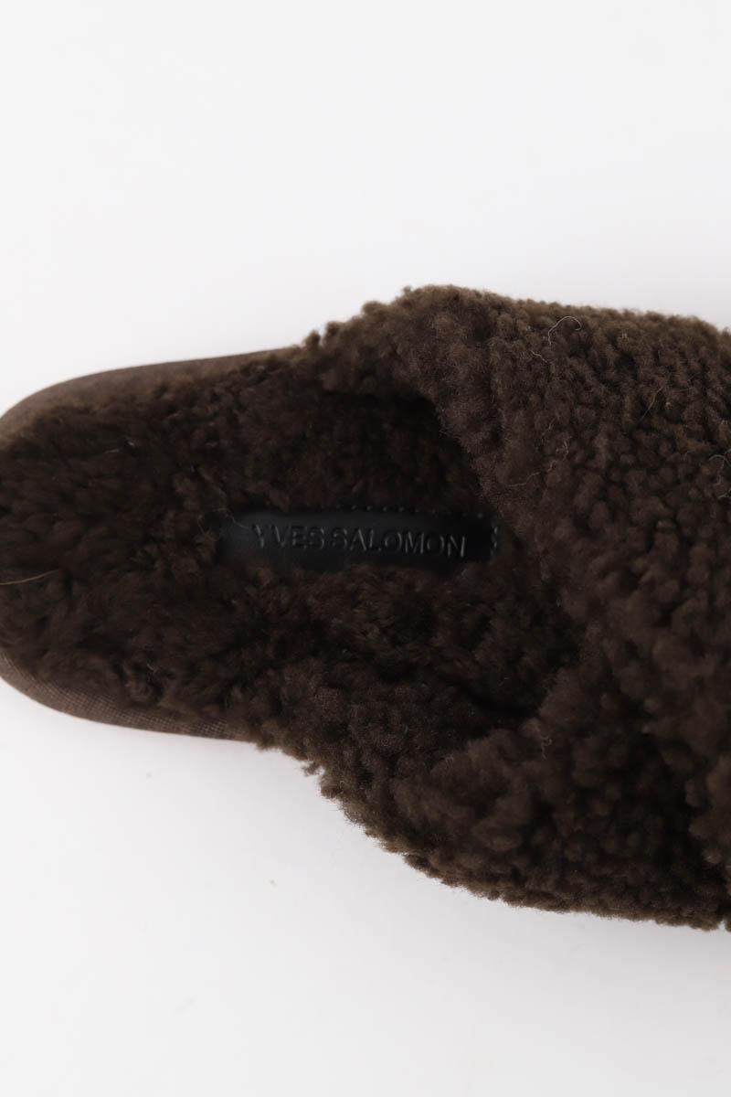 Mules Yves Salomon  Marron