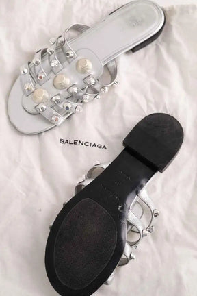 Sandales Balenciaga Argent en Cuir