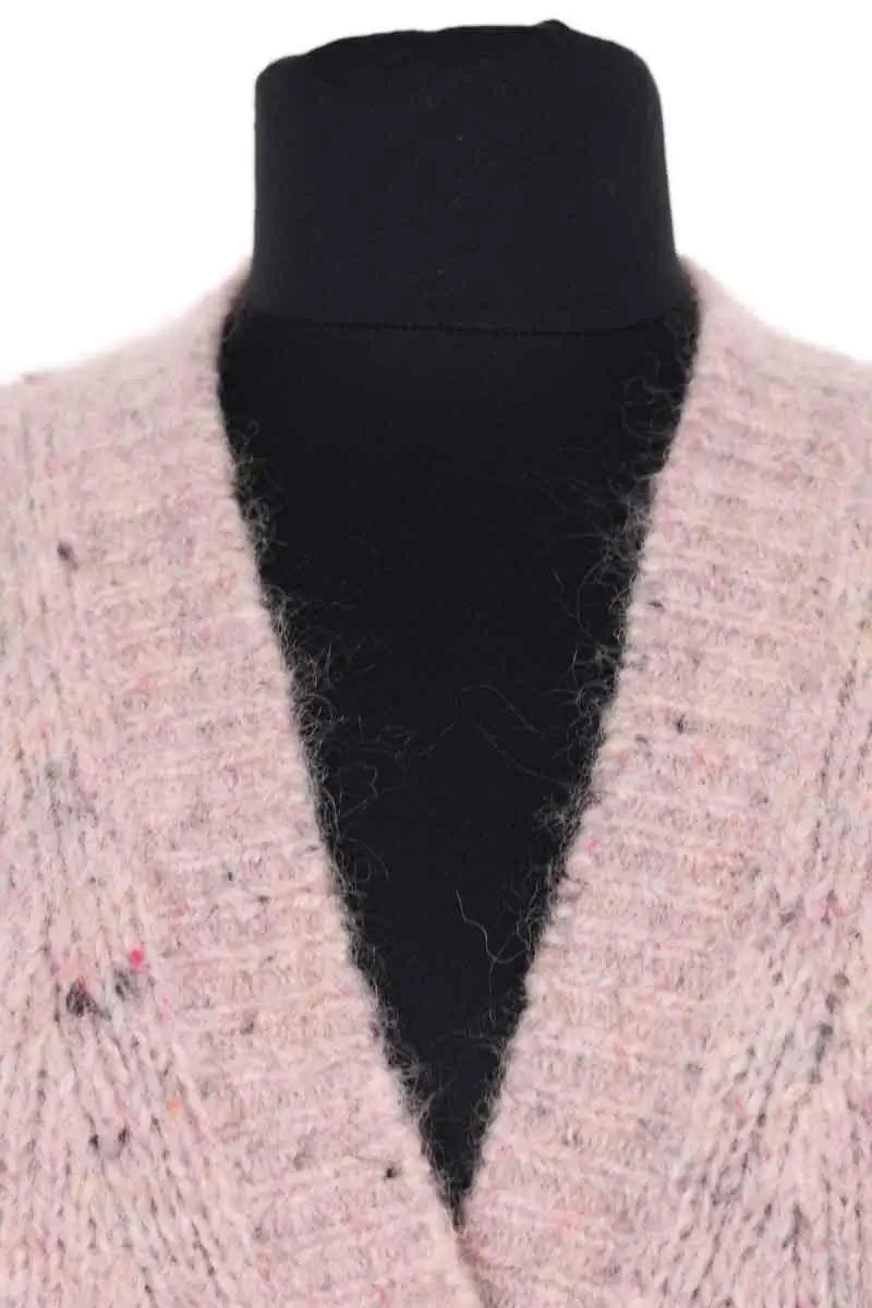 Cardigan Des Petits Hauts Rose en Laine