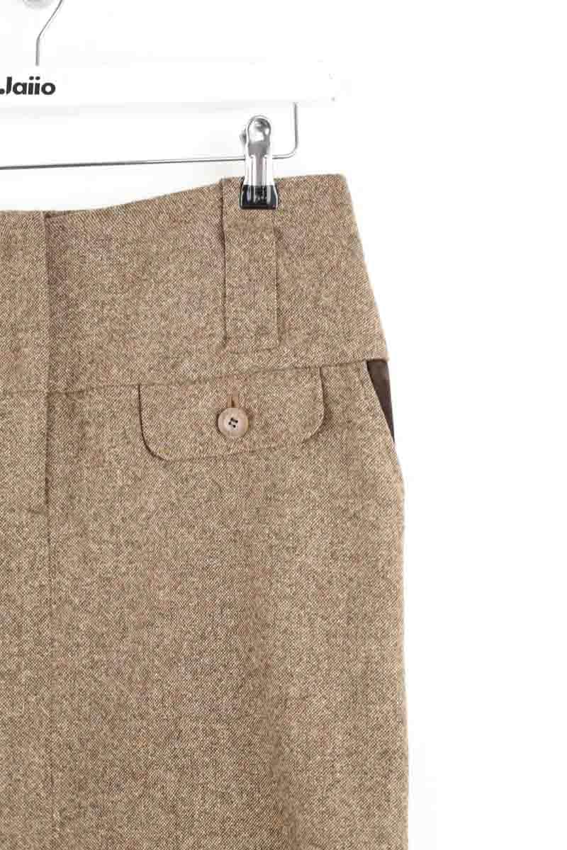 Mini jupe Barbara Bui Marron en Laine