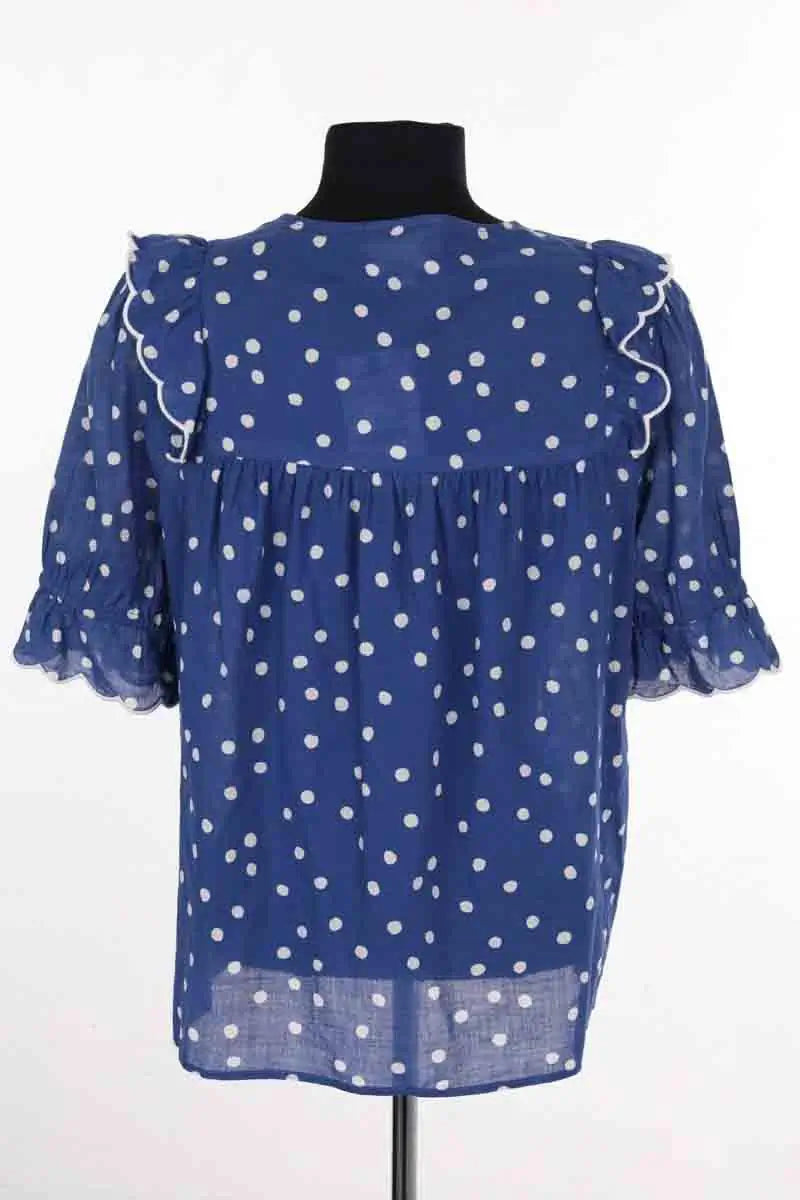 Blouse Sézane Bleu en Coton