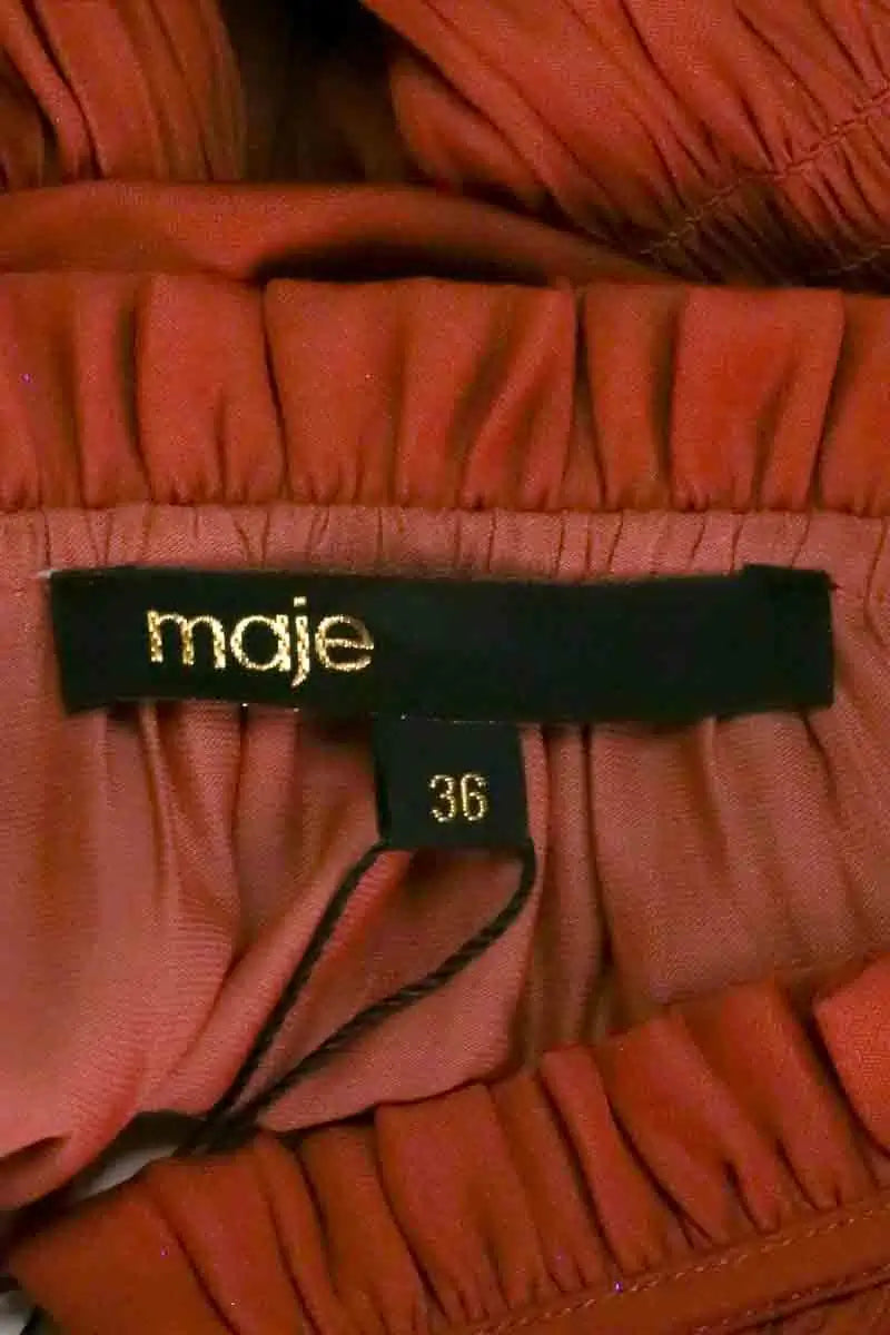Robe Maje Orange en Synthétique