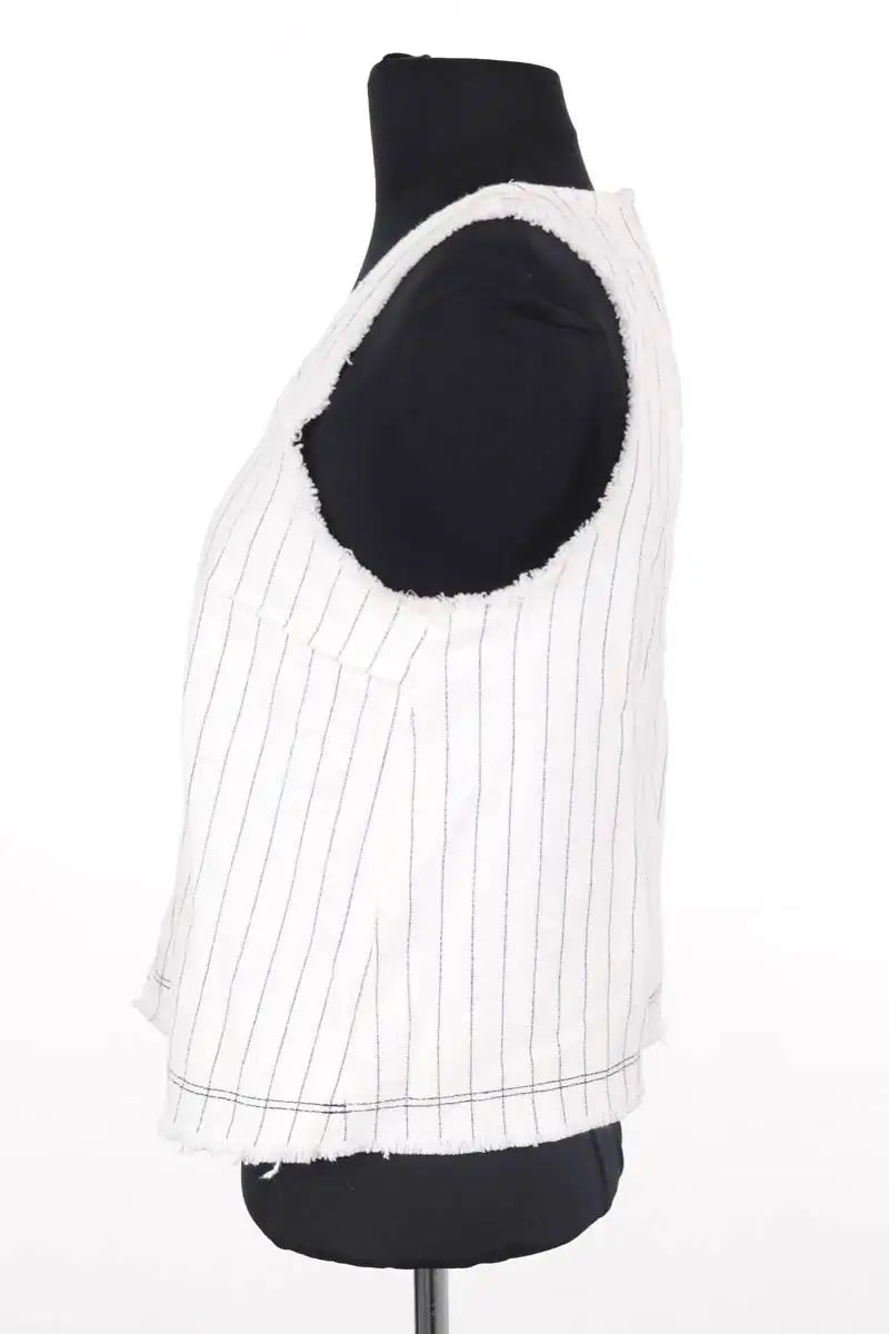 Top sans manche Alexander Wang Blanc en Coton